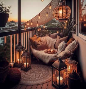 Il balcone in stile boho chic: 5 idee per un'atmosfera unica