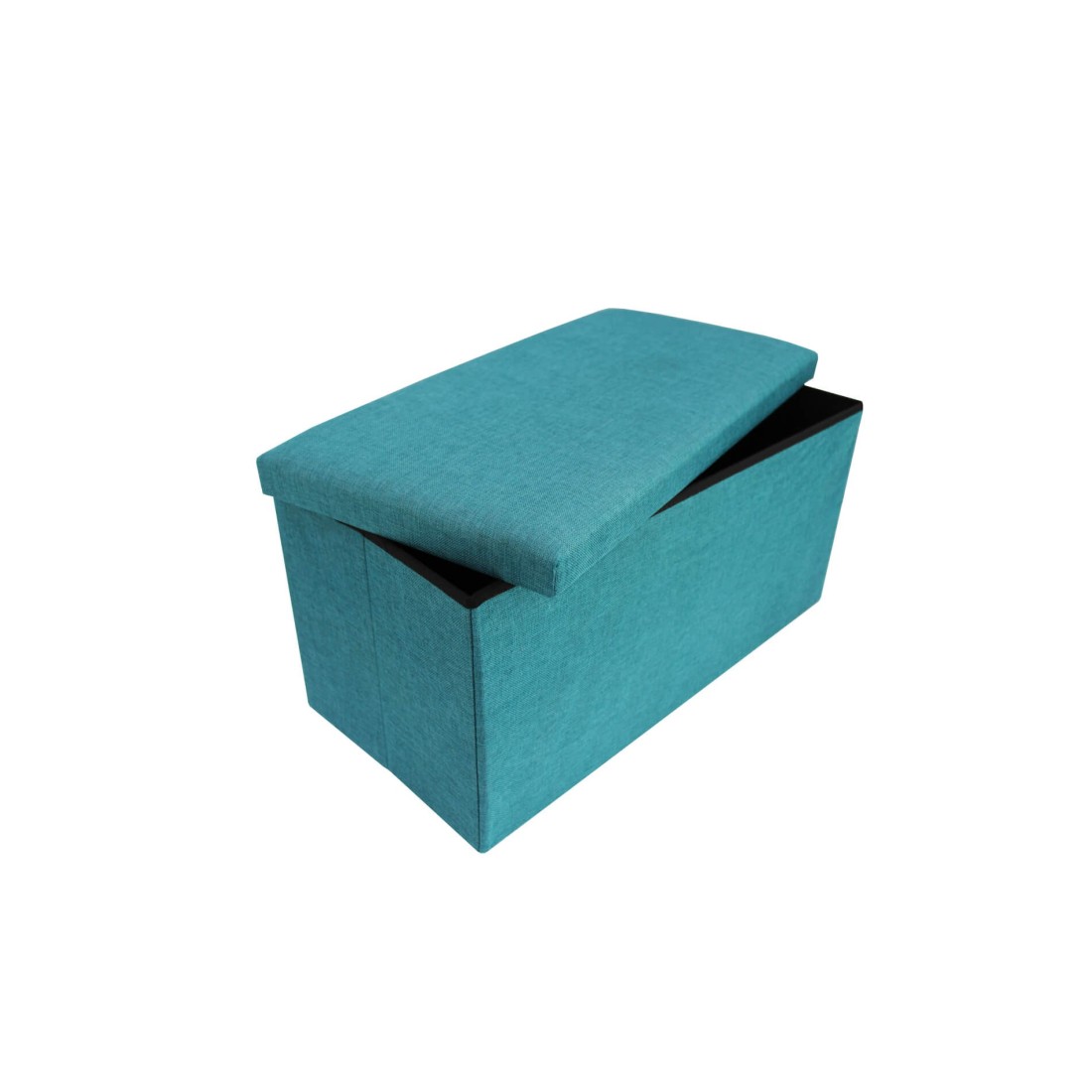 Puff rectangular plegable, 76x38x38cm, diseño simple y moderno