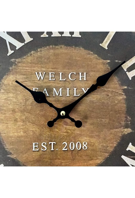 Reloj Pared Moderno Grande Deco Madera Modelo Ingles