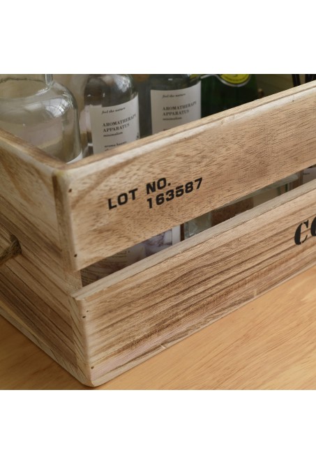 Set 3 cajas de madera vintage Norbu gris  Comprar online Embargosalobestia  - Embargosalobestia