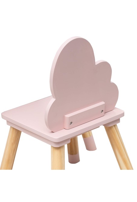 Tavolino e 2 seggiole rosa per cameretta dei bimbi - Sapote