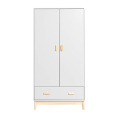 Aegle - Wardrobe for children's rooms with 2 doors and 1 drawer