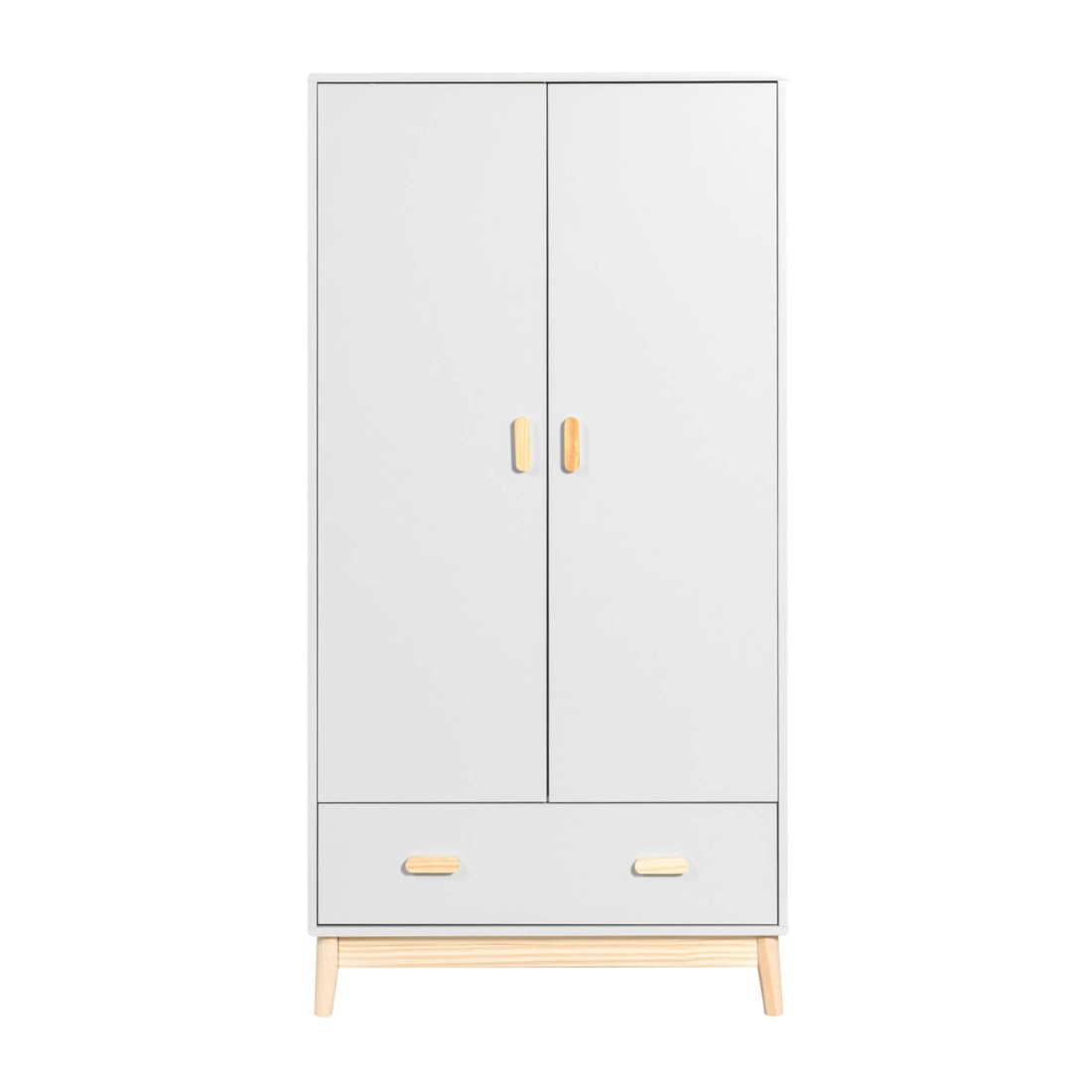 Aegle - Wardrobe for children's rooms with 2 doors and 1 drawer