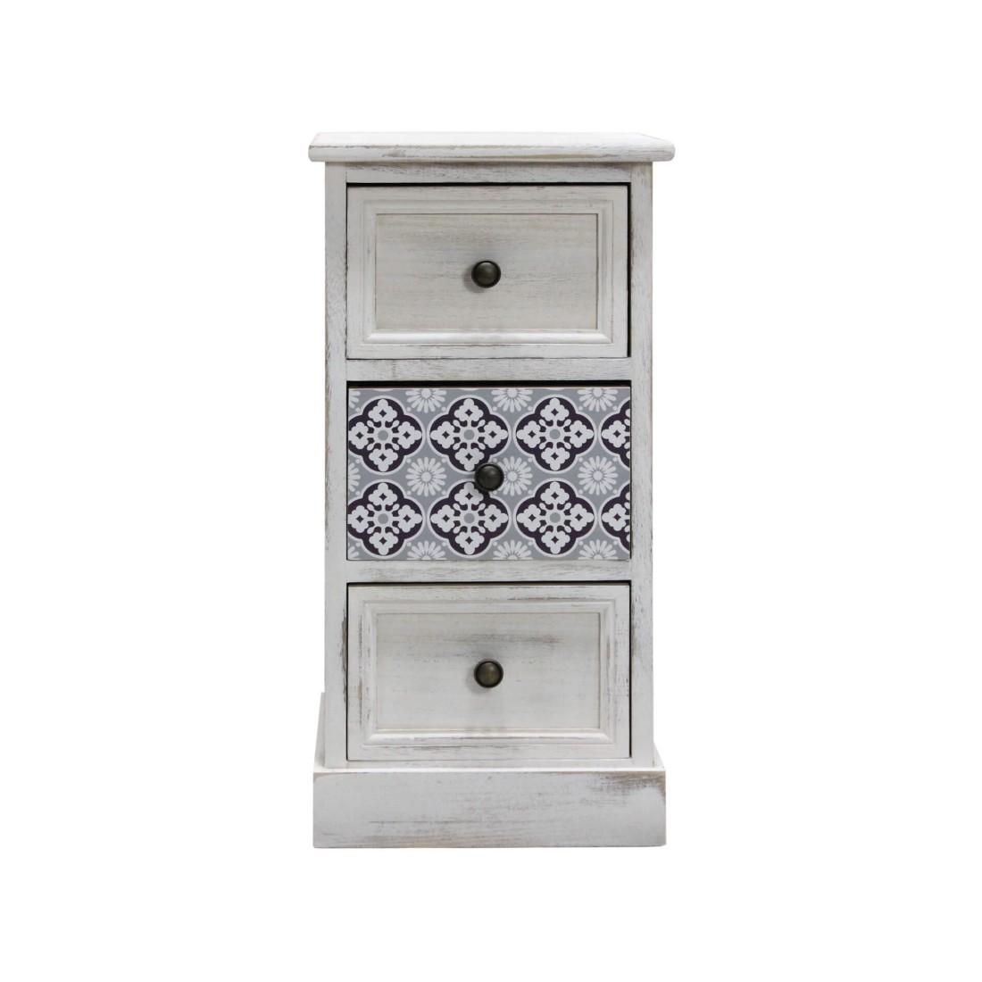 Classic style white bedroom bedside table