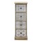 White wooden chest of drawers with 4...