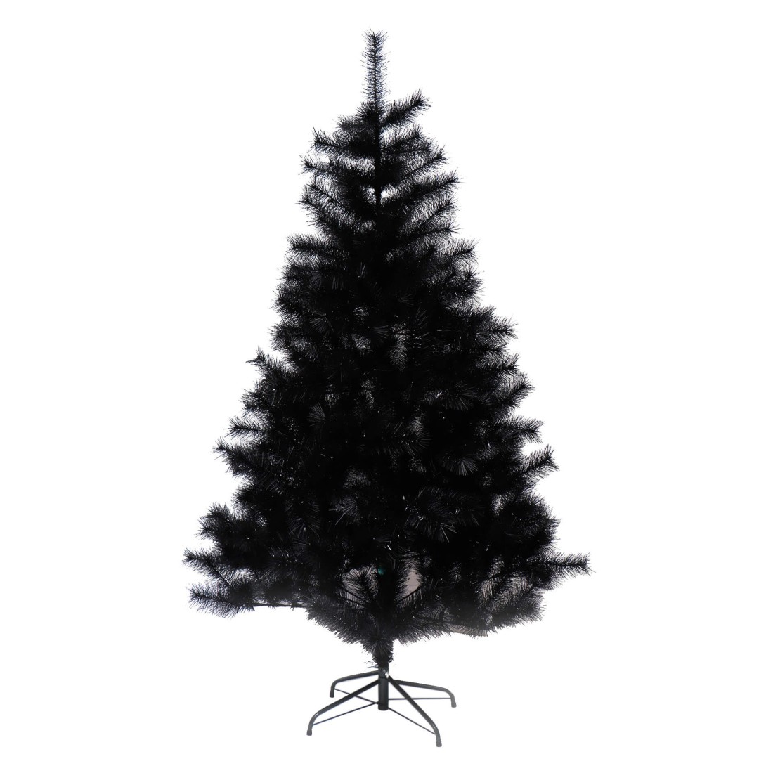 Artificial black Christmas tree to decorate