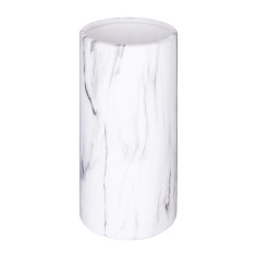 Hallea - Jarrón cilíndrico decorativo con efecto mármol