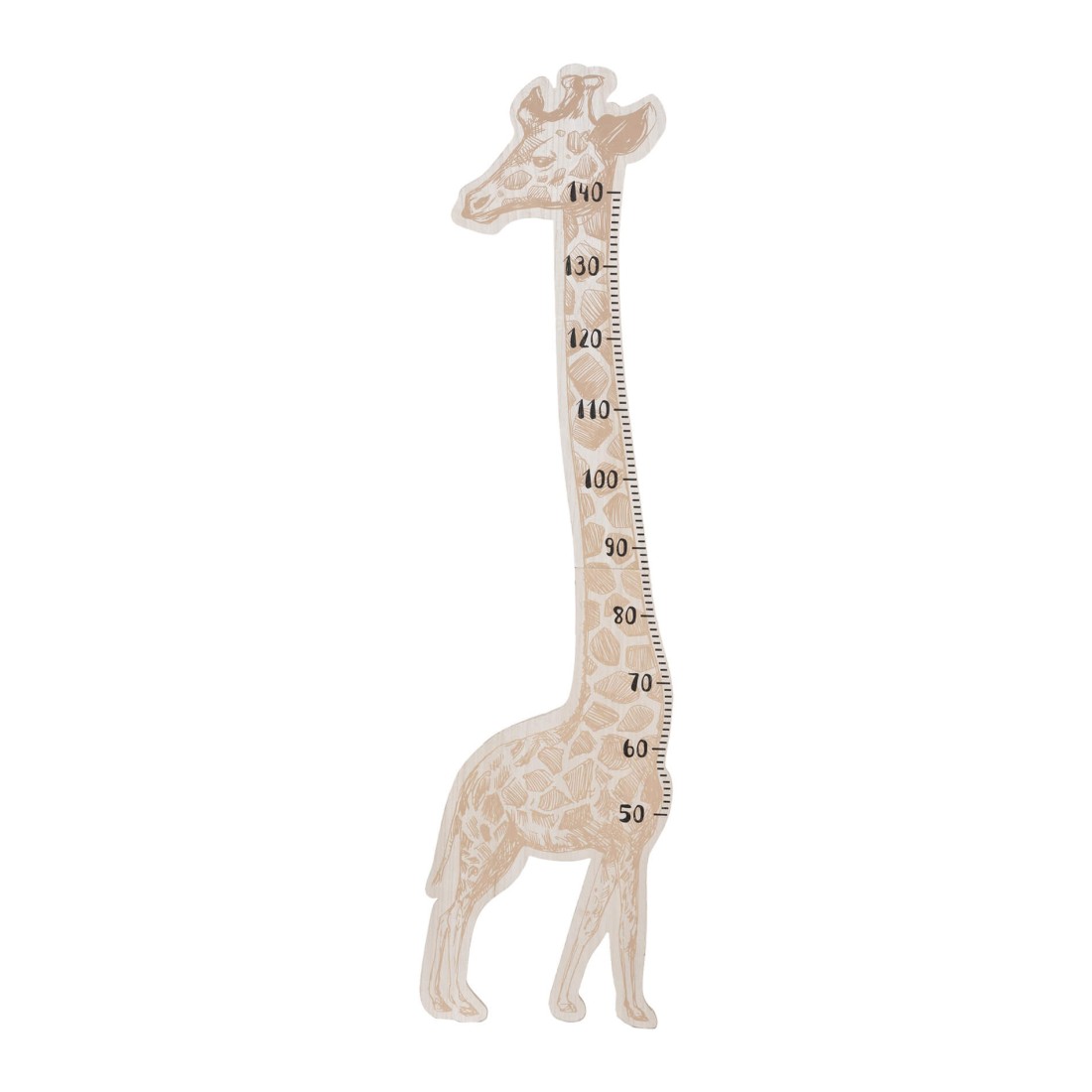 Nerium - Wall meter for children giraffe-themed 140 cm