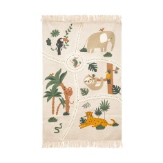 Puriri - Tapis à thème jungle pour chambre d'enfant 100x150 cm