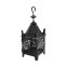 Simal - Black carved metal lantern...