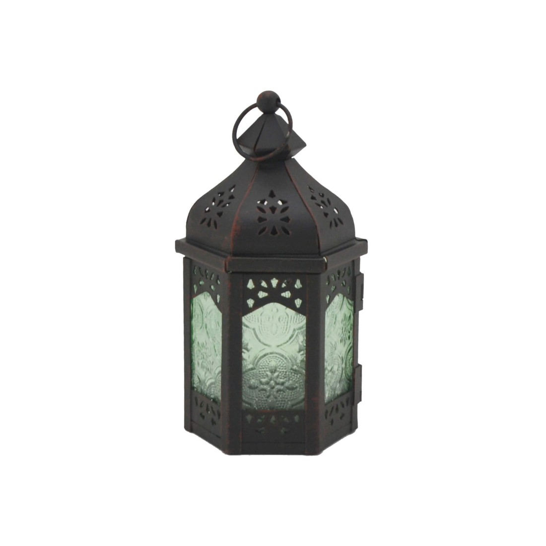 Lawsonia - Lanterna decorativa verde in stile marocchino