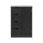 Peroba - Modern black cabinet with 1...