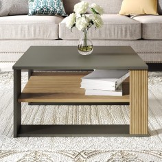 Kabak - Low square coffee table for modern living room