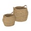 Parota - Set of 2 brown woven...