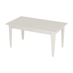Araca - White extendable dining table for kitchen or living room