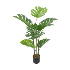 Emas - Pianta di monstera artificiale da arredamento H 90 cm