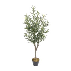 Thoka - Small artificial olive tree with pot H 120 cm