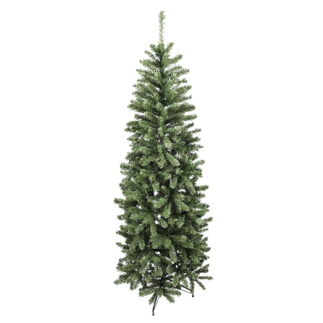 Fuwara - Albero di natale slim artificiale verde H 150 cm