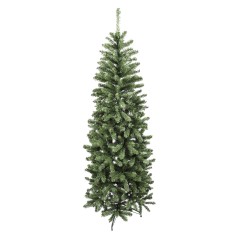 Imbat - Árbol de Navidad verde clásico y delgado H 180 cm