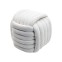 Oyamel - Pouf repose-pieds blanc en...