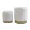 Okome - Set di 2 pouf sgabelli...