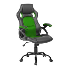 Sawara - Green and black swivel office or gaming chair