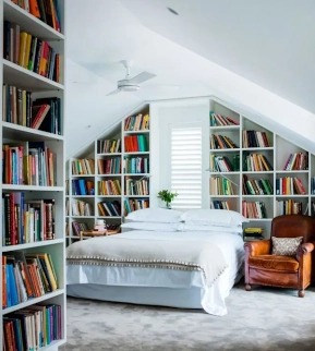 Libreria in camera da letto: 4 idee originali (più una) - Rebecca Mobili